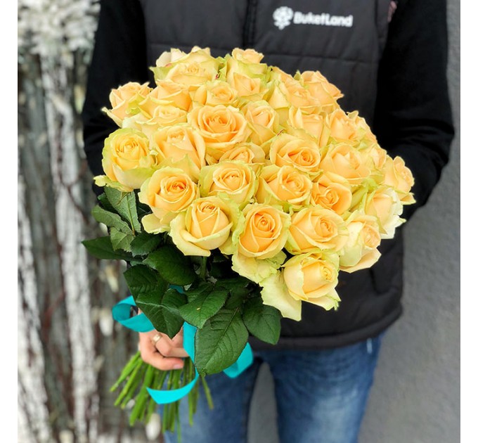 33 розы Пич Аваланч