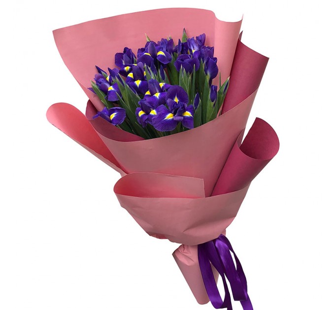 39 синьо-фіолетових ірисів