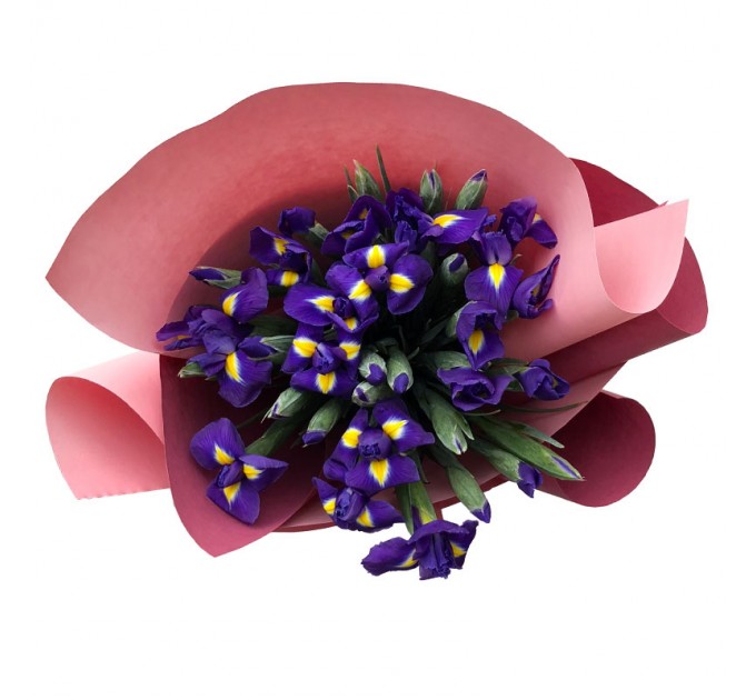 39 синьо-фіолетових ірисів