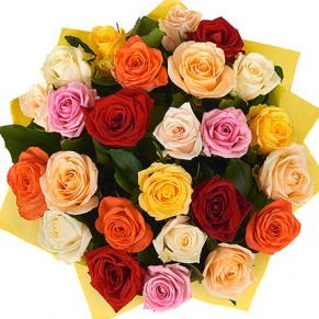 Букет троянд "Карнавал кохання" 21 троянда 60 см Букет троянд "Карнавал кохання" 21 троянда 60 см