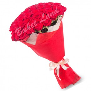 59 червоних троянд Гран При 60 см