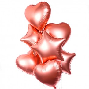 7 фольгованих гелієвих кульок мікс