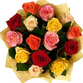 Букет з троянд "Обаяння" 60 см 15 троянд Букет з троянд "Обаяння" 60 см 15 троянд