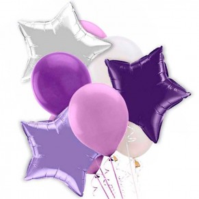 9 гелієвих та фольгованих кульок мікс