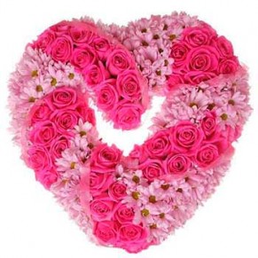 Розовое сердце