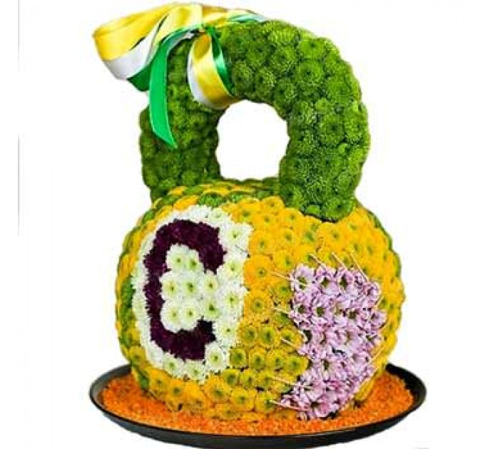 Гиря из цветов