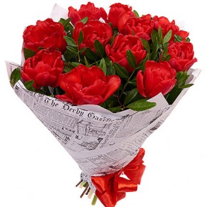 11 червоних тюльпанів 11 червоних тюльпанів