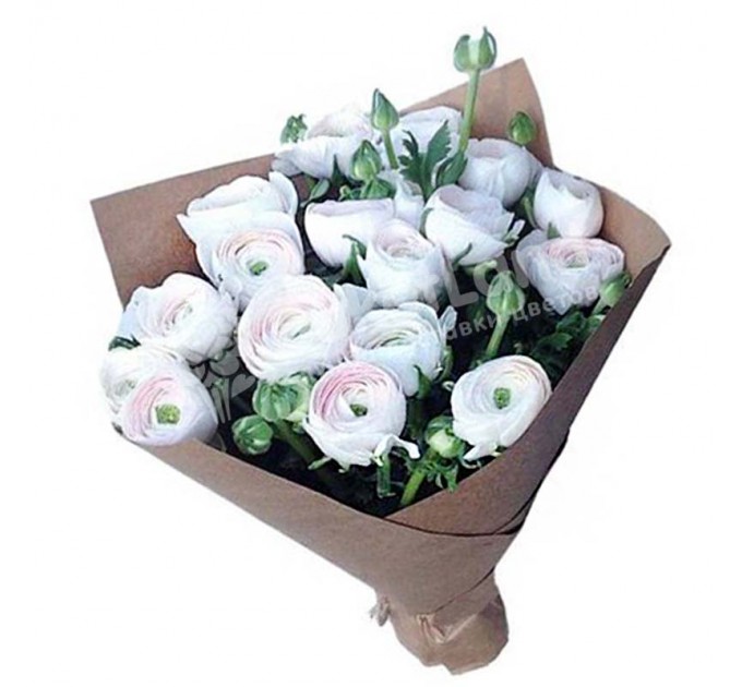 Букет из 15 ранункулюсов