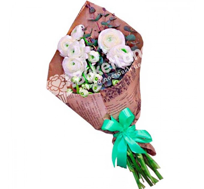 Букет из 9 ранункулюсов