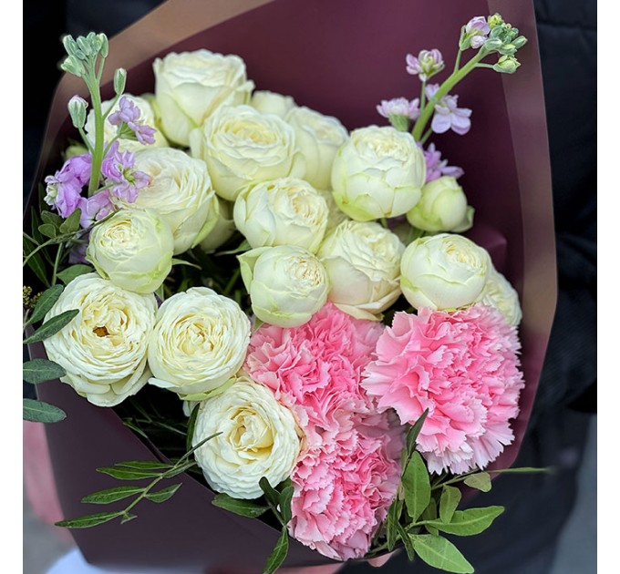 Букет от флориста в ассортименте «Нежное суфле»