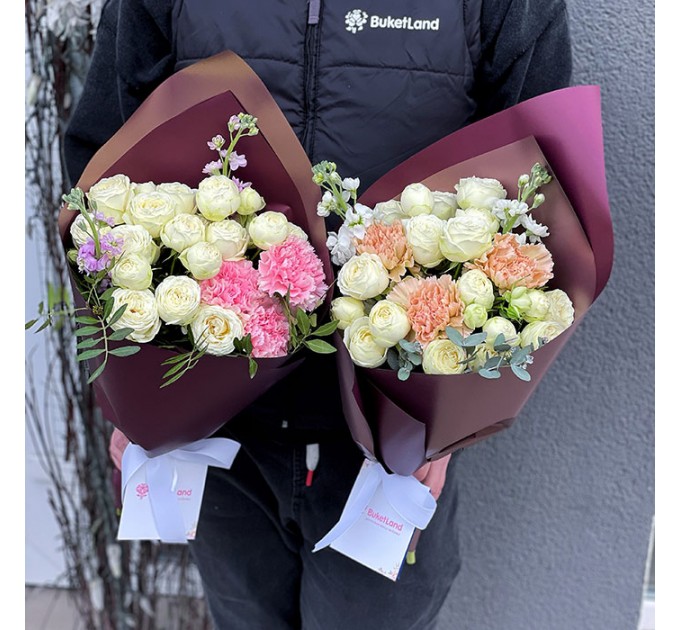 Букет от флориста в ассортименте «Нежное суфле»