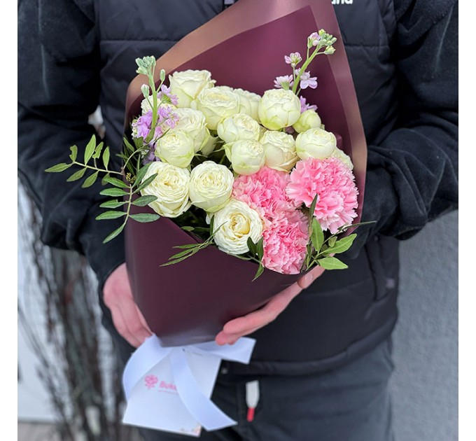 Букет от флориста в ассортименте «Нежное суфле»