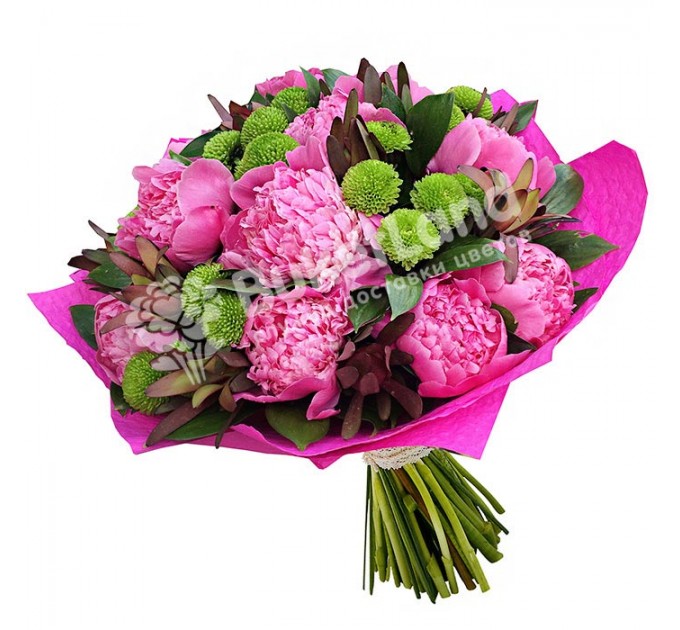 Букет пионов «Формула любви»