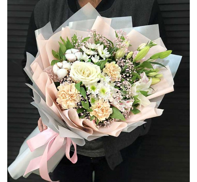 Букет цветов «Белоснежка»