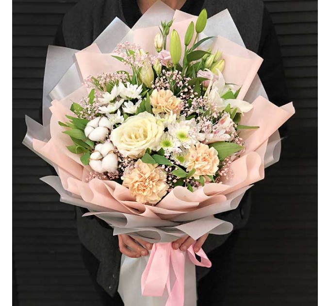 Букет цветов «Белоснежка»