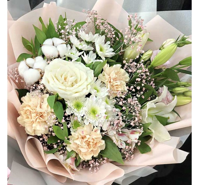 Букет цветов «Белоснежка»