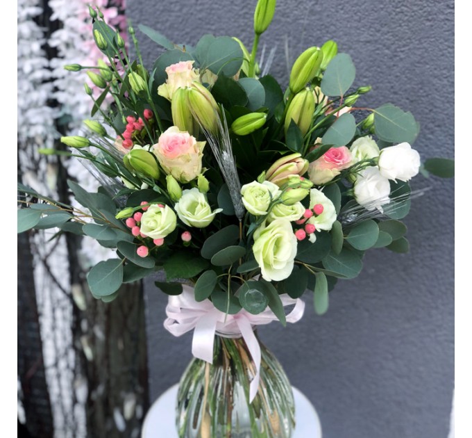 Букет цветов «Mario» + ВАЗА В ПОДАРОК