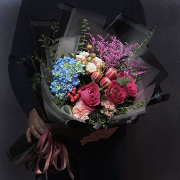 Букет цветов «Мысли о тебе»