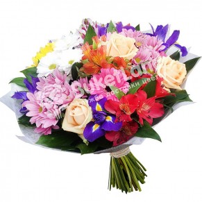 Букет квітів «Перший поцілунок»