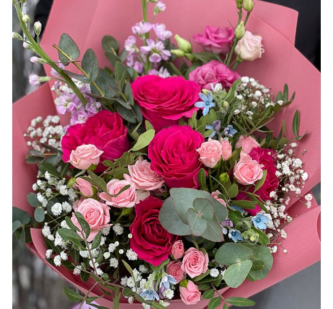 Букет цветов «Пламя любви»