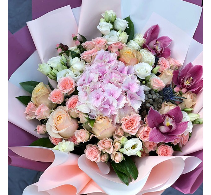 Букет цветов «Радужный»