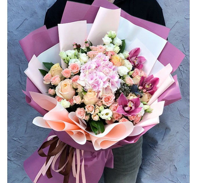 Букет цветов «Радужный»