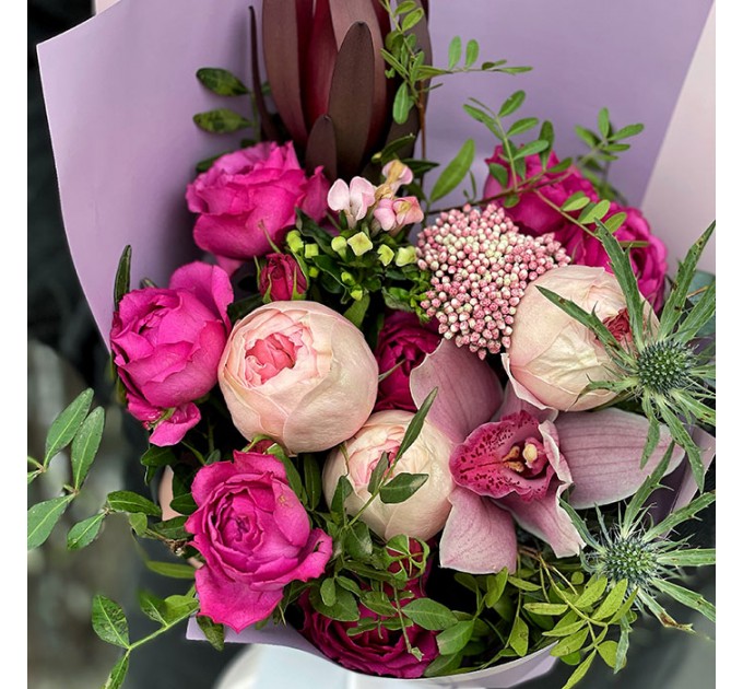 Букет цветов «Шепот сердца»