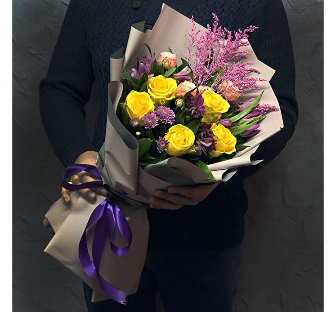 Букет цветов «Время любить»