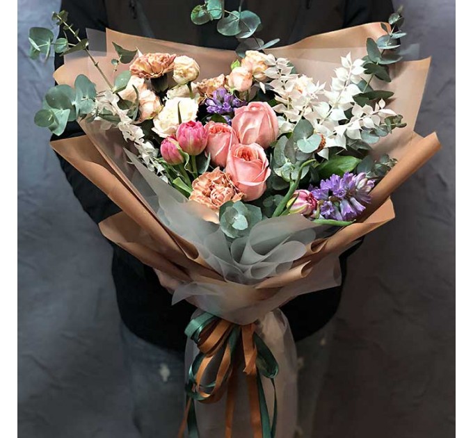 Букет цветов «Закат»