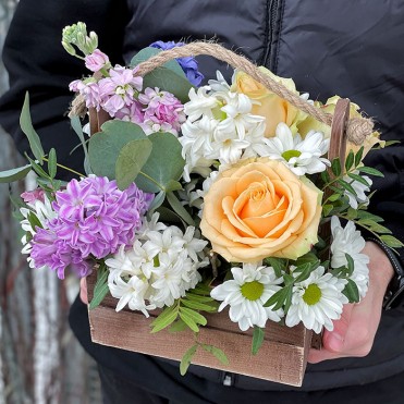 Композиция в деревянном ящике «Angels»