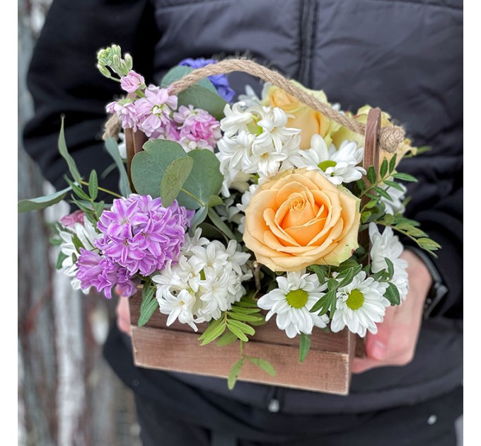 Композиция в деревянном ящике «Angels»