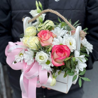 Композиция в деревянном ящике «Милая моя»