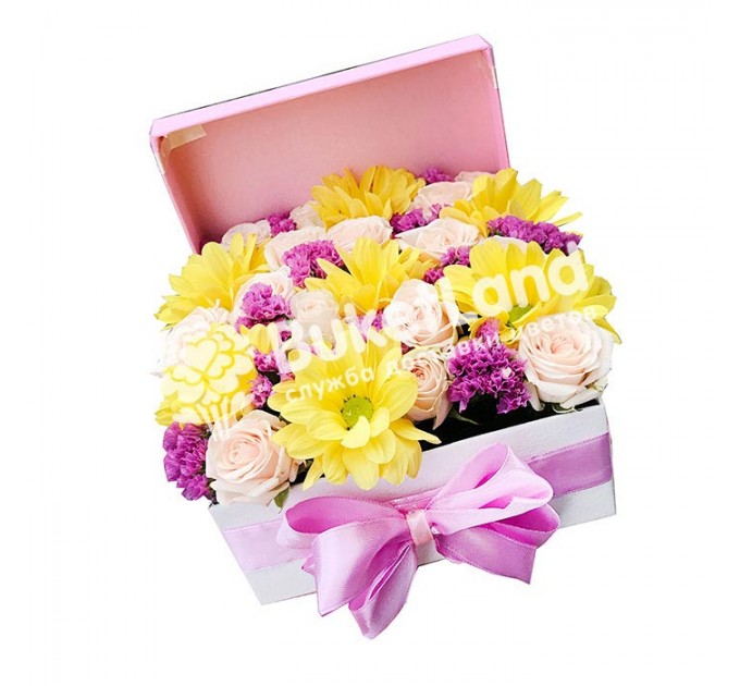 Коробка с цветами 2 | размер S