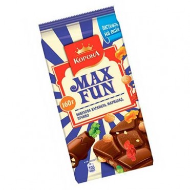 Корона Молочный Шоколад Мармелад и Печенье 160г