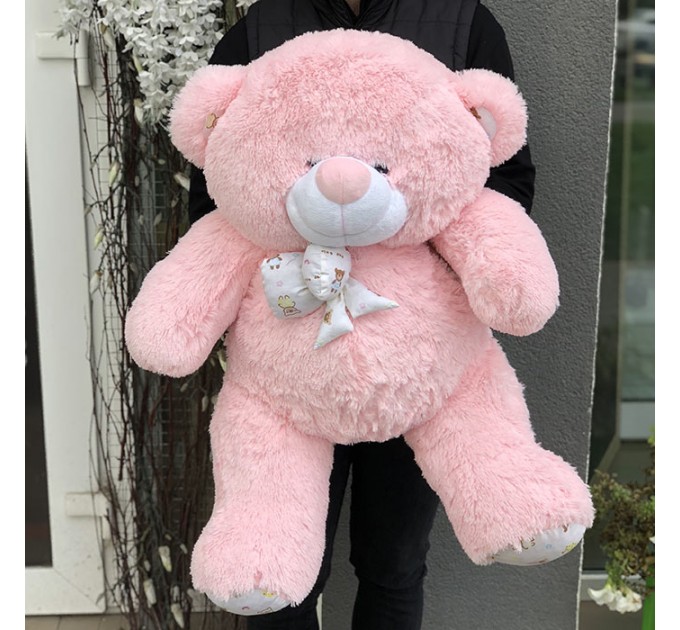 Мягкая игрушка «Мишка Зефир» 100 см (розовый)