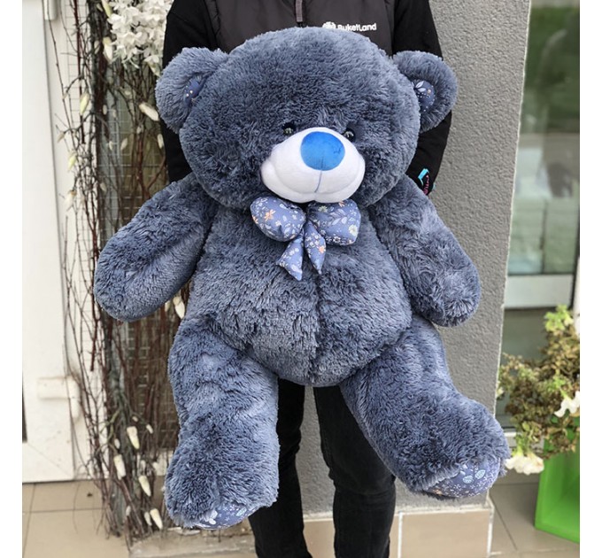 М'яка іграшка «Ведмедик Зефір» 100 см (синій)