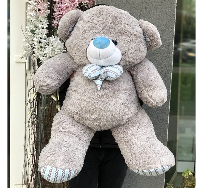 Мягкая игрушка «Мишка Зефир» 120 см (серый)