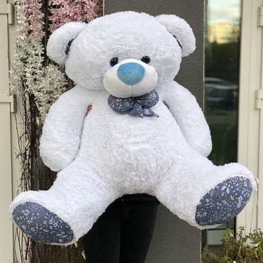 Мягкая игрушка «Мишка Зефир» 150 см (белый)
