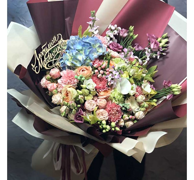 Огромный экзотический букет «Любимой мамочке»