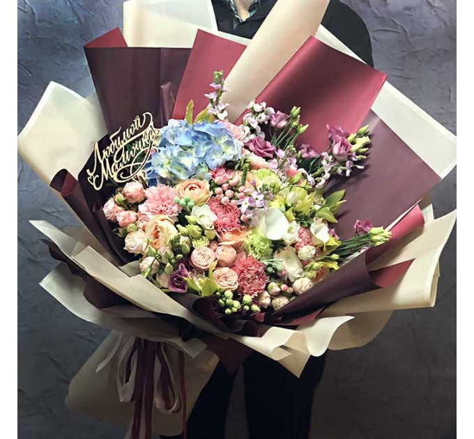 Огромный экзотический букет «Любимой мамочке»