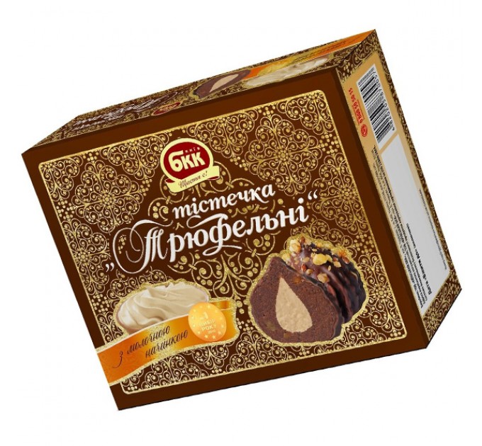 Пирожные БКК Трюфельные с молочной начинкой 450г