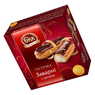 Пирожные БКК Заварные с кремом 180г