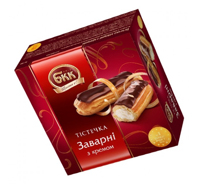 Пирожные БКК Заварные с кремом 180г