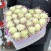 Сердце с эквадорскими розами «Взбитые сливки»
