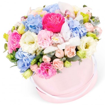 Шляпная коробка с экзотикой | размер L