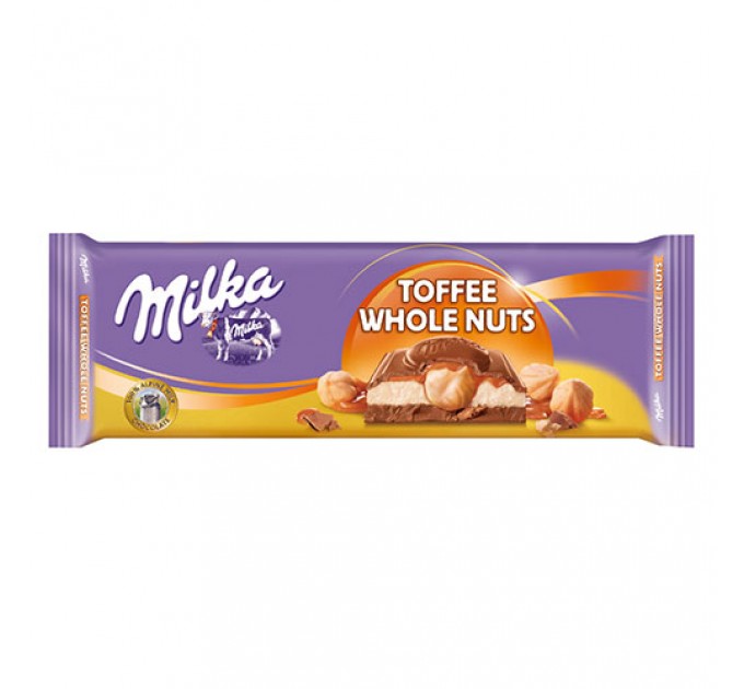 Шоколад молочный Милка toffee 300г