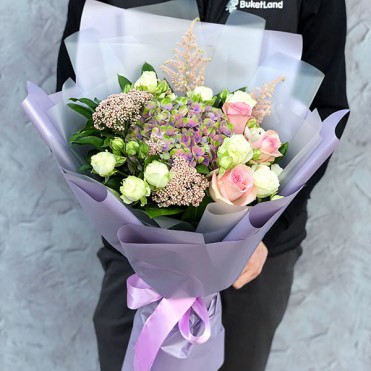 Светлый букет из экзотики | размер М