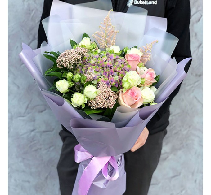 Светлый букет из экзотики | размер М