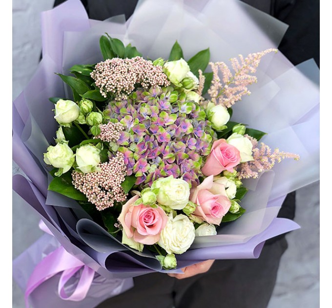 Светлый букет из экзотики | размер М