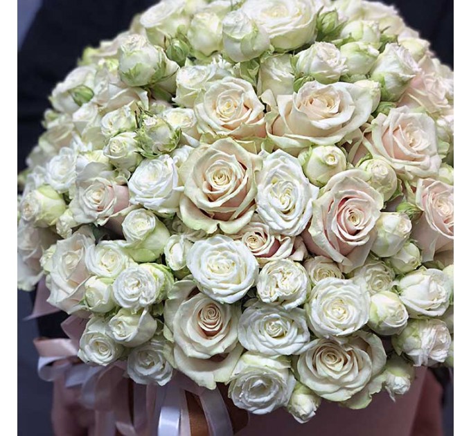 Цветы в шляпной коробке «Перевоплощение»